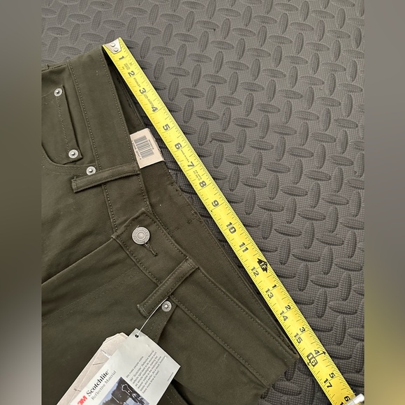 New Levi’s Commuter Jeans 31 X 30 Army Green Scotchlite Reflective U-lock Holder - Picture 6 of 8